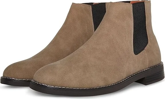Steve Madden Noah Men's Boots Taupe Suede : 9.5 D - Medium, Synthetic