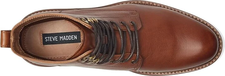 Steve Madden Noby Men's Boots Tan : 7 D - Medium, Leather/Rubber - Image 2