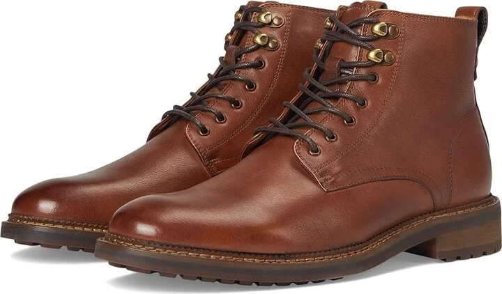 Steve Madden Noby Men's Boots Tan : 7 D - Medium, Leather/Rubber