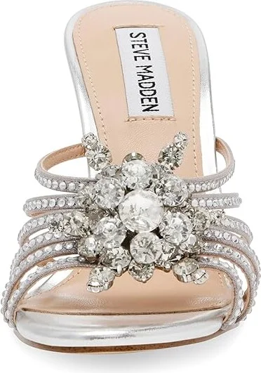 Steve Madden Pamola Women's Sandals Rhinestone : 8.5 M, Rubber - Image 5