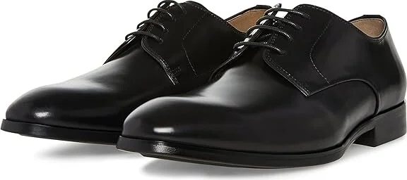 Steve Madden Parsens Men's Shoes Black Leather : 9.5 D - Medium