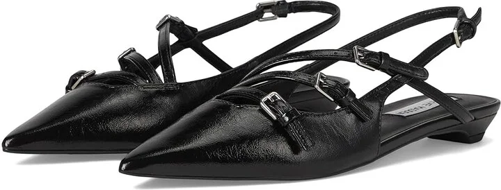 Steve Madden Peony Women's Slippers Black Patent : 7.5 M