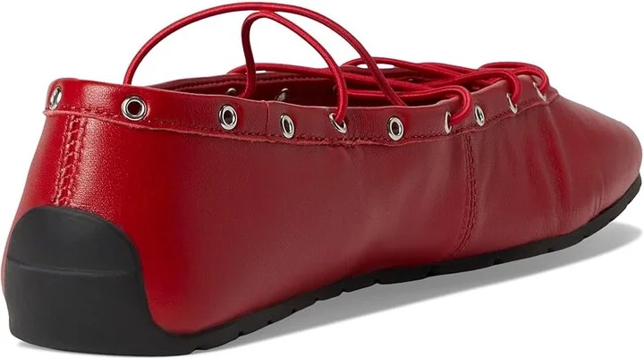 Steve Madden Pointe Women's Flat Shoes Red Leather : 6 M - Image 4
