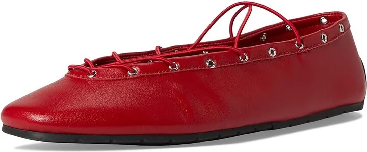 Steve Madden Pointe Women's Flat Shoes Red Leather : 6 M - Image 5