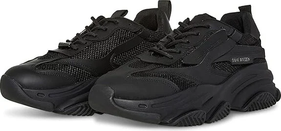 Steve Madden Possess Men's Shoes Black : 7 D - Medium, Textile/Synthetic