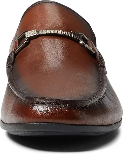Steve Madden Privacy Men's Slip on Shoes Cognac Leather : 7 D - Medium - Image 2