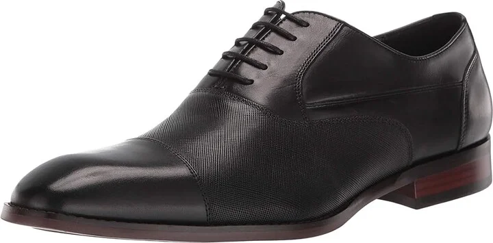 Steve Madden Proctr Oxford Men's Shoes Black Leather : 10.5 D - Medium - Image 2