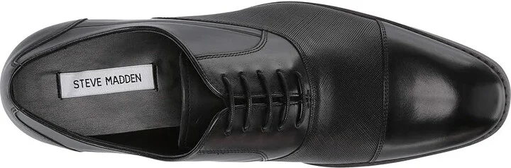 Steve Madden Proctr Oxford Men's Shoes Black Leather : 10.5 D - Medium - Image 3