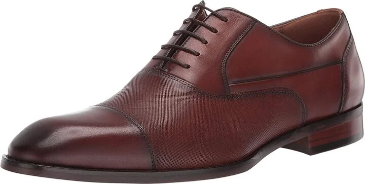 Steve Madden Proctr Oxford Men's Shoes Tan Leather : 8.5 D - Medium - Image 2