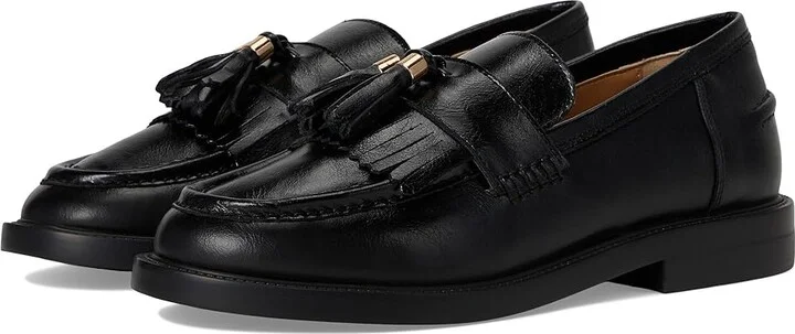 Steve Madden Radcliff Women's Flat Shoes Black Leather : 7 M