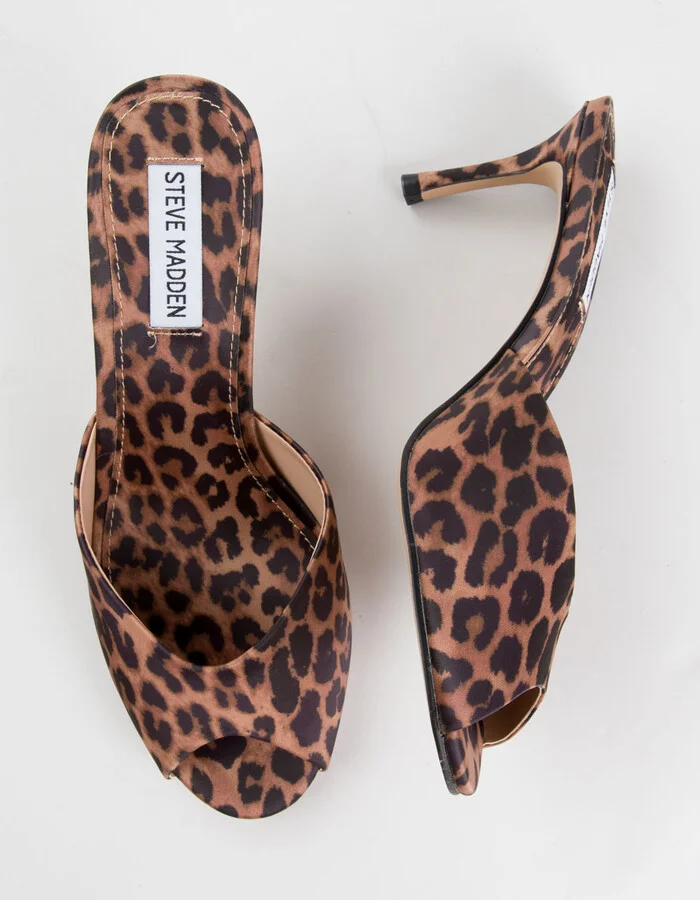STEVE MADDEN Randle Womens Leopard Print Heels - Image 5