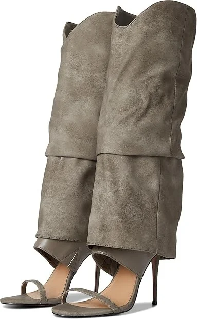 Steve Madden Ravine Women's Boots Grey Distressed : 6.5 M, Leather