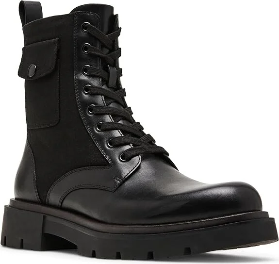 Steve Madden Reacher Men's Boots Black : 7.5 D - Medium, Leather/Rubber - Image 5