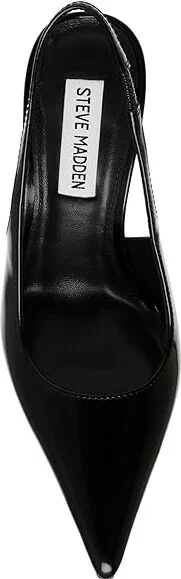 Steve Madden Reyes High Women's Heels Black Box : 9 M, Leather - Image 2