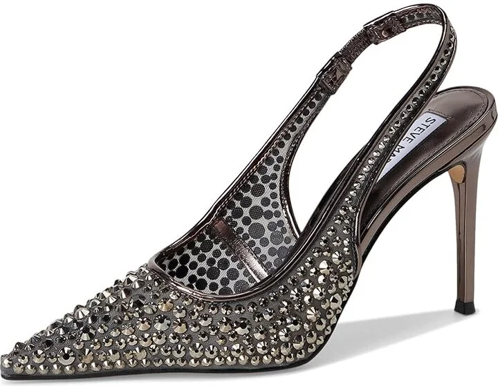 Steve Madden Reyes High Women's Heels Pewter : 7 M, Leather - Image 5