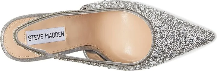 Steve Madden Reyes High Women's Heels Pewter : 7 M, Leather - Image 8