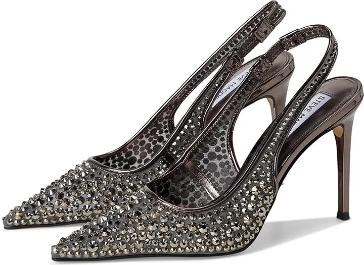 Steve Madden Reyes High Women's Heels Pewter : 7 M, Leather