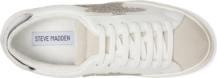 Steve Madden Rezume Sneaker Women's Shoes Rhinestone : 5.5 M, Leather - Image 2