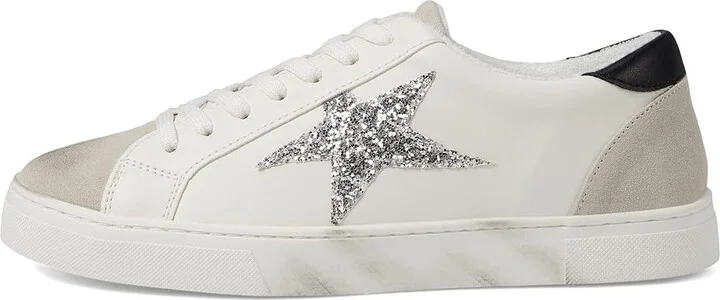 Steve Madden Rezume Sneaker Women's Shoes Silver Glitter : 8.5 M, Leather - Image 6