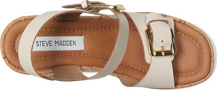 Steve Madden River Women's Sandals Bone Leather : 10 M, Leather/Rubber - Image 2