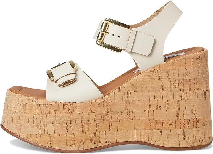 Steve Madden River Women's Sandals Bone Leather : 10 M, Leather/Rubber - Image 6