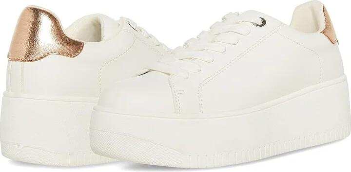 Steve Madden Rockaway Sneaker Women's Shoes Rose Gold : 7.5 M, Synthetic
