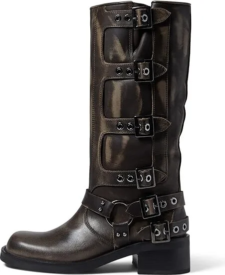 Steve Madden Rocky Boot Women's Shoes Brown Distressed : 8 M, Leather - Image 6