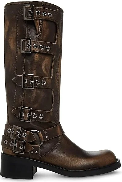 Steve Madden Rocky Boot Women's Shoes Brown Distressed : 8 M, Leather - Image 7