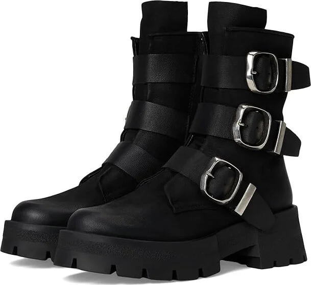 Steve Madden Roland Women's Boots Black Leather : 7.5 M