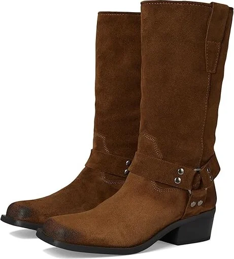 Steve Madden Ruskin Women's Boots Chestnut Suede : 7.5 M