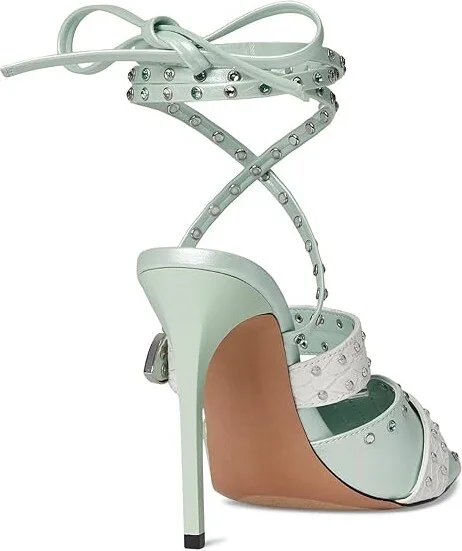 Steve Madden Saddle Women's Sandals Aqua : 9.5 M, Synthetic - Image 3
