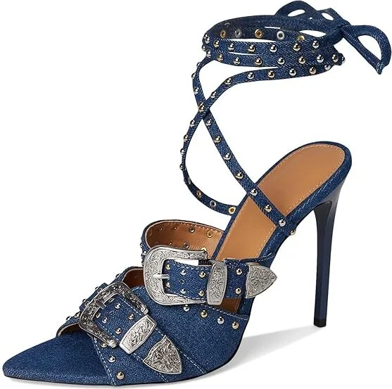 Steve Madden Saddle Women's Sandals Aqua : 9.5 M, Synthetic - Image 9