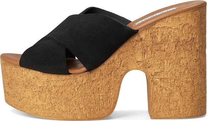 Steve Madden Saffron High Women's Heels Black Suede : 8 M - Image 6