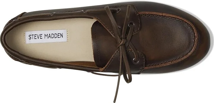 Steve Madden Sag Women's Flat Shoes Brown Leather : 6.5 M - Image 2