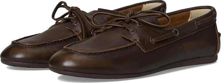 Steve Madden Sag Women's Flat Shoes Brown Leather : 6.5 M