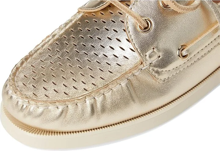 Steve Madden Sail Women's Flat Shoes Gold Leather : 9.5 M, Leather/Rubber - Image 7