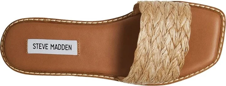 Steve Madden Sandra Sandal Women's Sandals Natural Raffia : 6 M, Textile - Image 2