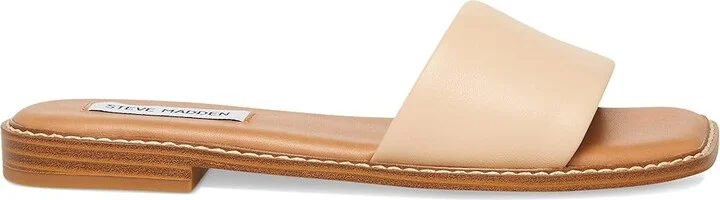Steve Madden Sandra Sandal Women's Sandals Tan Leather : 6 M - Image 6