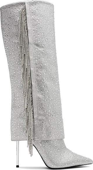 Steve Madden Sanya Women's Boots Rhinestone : 6 M, Rubber - Image 6