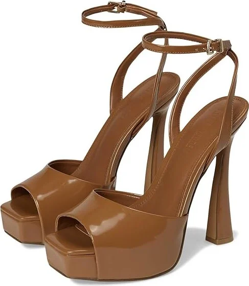 Steve Madden Sass Women's Sandals Camel Leather : 9 M