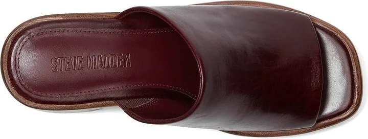 Steve Madden Shanton Women's Sandals Burgundy Leather : 9 M, Suede - Image 2