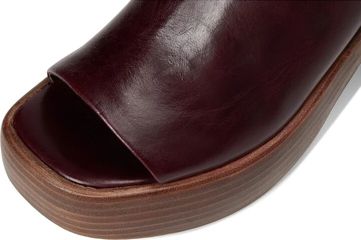 Steve Madden Shanton Women's Sandals Burgundy Leather : 9 M, Suede - Image 7