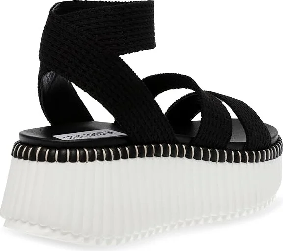 Steve Madden Shelle Women's Sandals Black : 8.5 M, Leather - Image 4