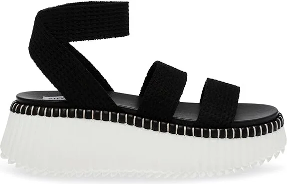 Steve Madden Shelle Women's Sandals Black : 8.5 M, Leather - Image 6