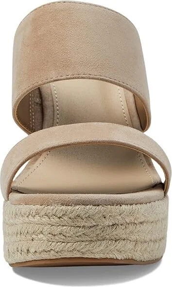 Steve Madden Sunrise Wedge Sandal Women's Shoes Tan Suede : 8.5 M - Image 2