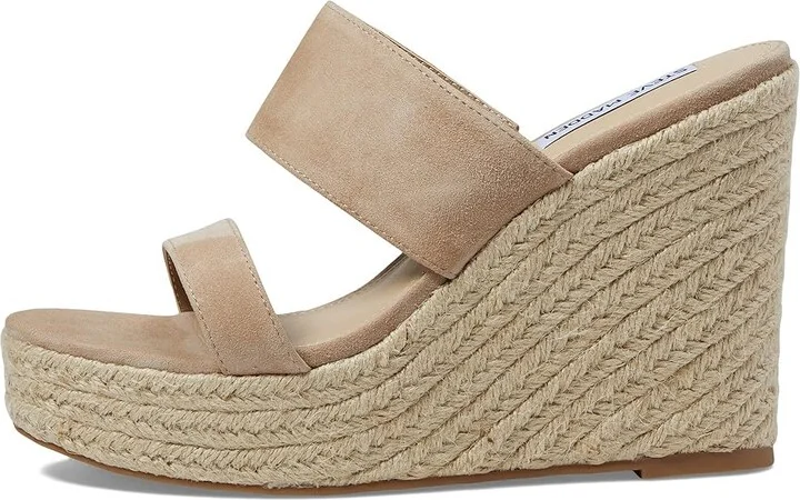 Steve Madden Sunrise Wedge Sandal Women's Shoes Tan Suede : 8.5 M - Image 6