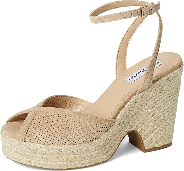 Steve Madden Sydnee Women's Sandals Tan Suede : 10 M - Image 5