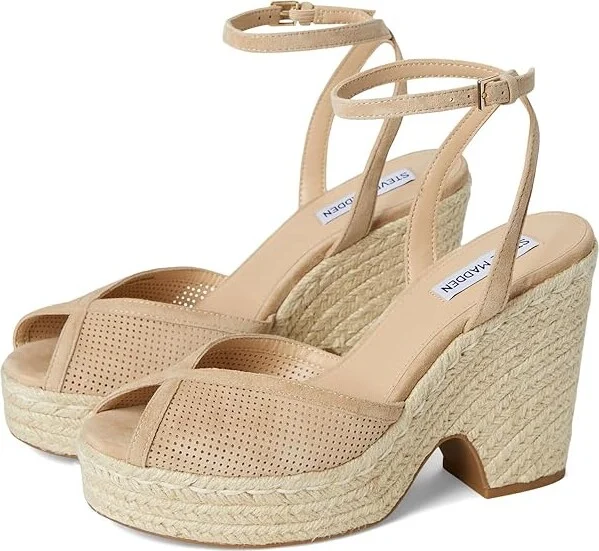 Steve Madden Sydnee Women's Sandals Tan Suede : 10 M