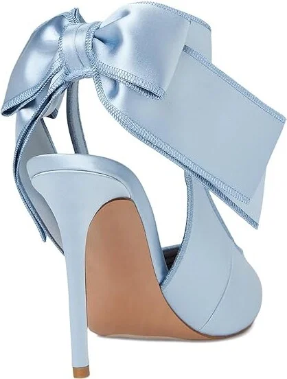 Steve Madden Teacup Women's Shoes Blue Satin : 7.5 M, Synthetic - Image 4