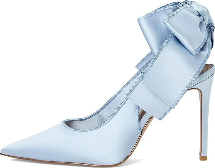 Steve Madden Teacup Women's Shoes Blue Satin : 7.5 M, Synthetic - Image 6
